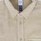 OFF TRACK CORD LS SHIRT : PARCHMENT