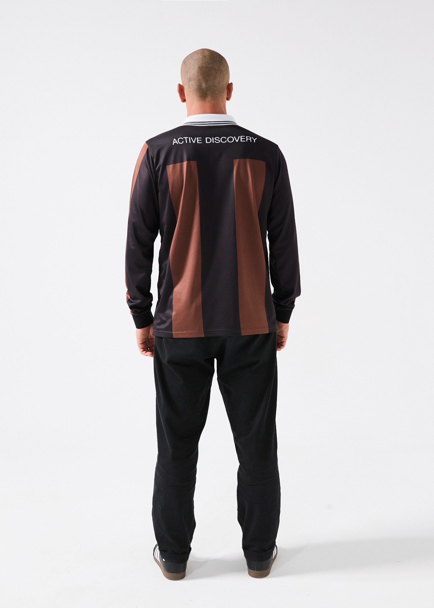 TEAM VV RPL LS POLO : BROWN BLACK