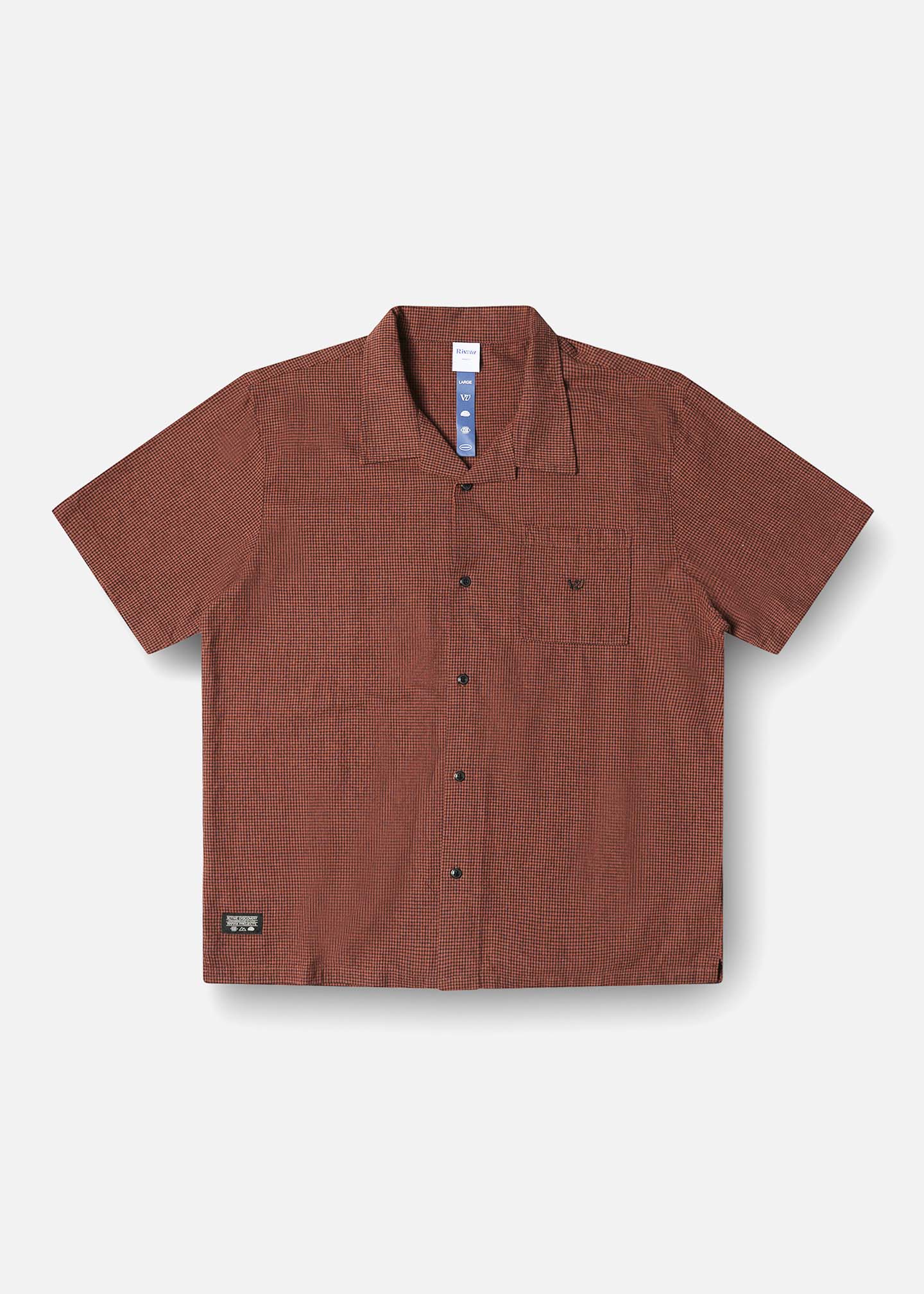 VV CHECK SS SHIRT : BROWN