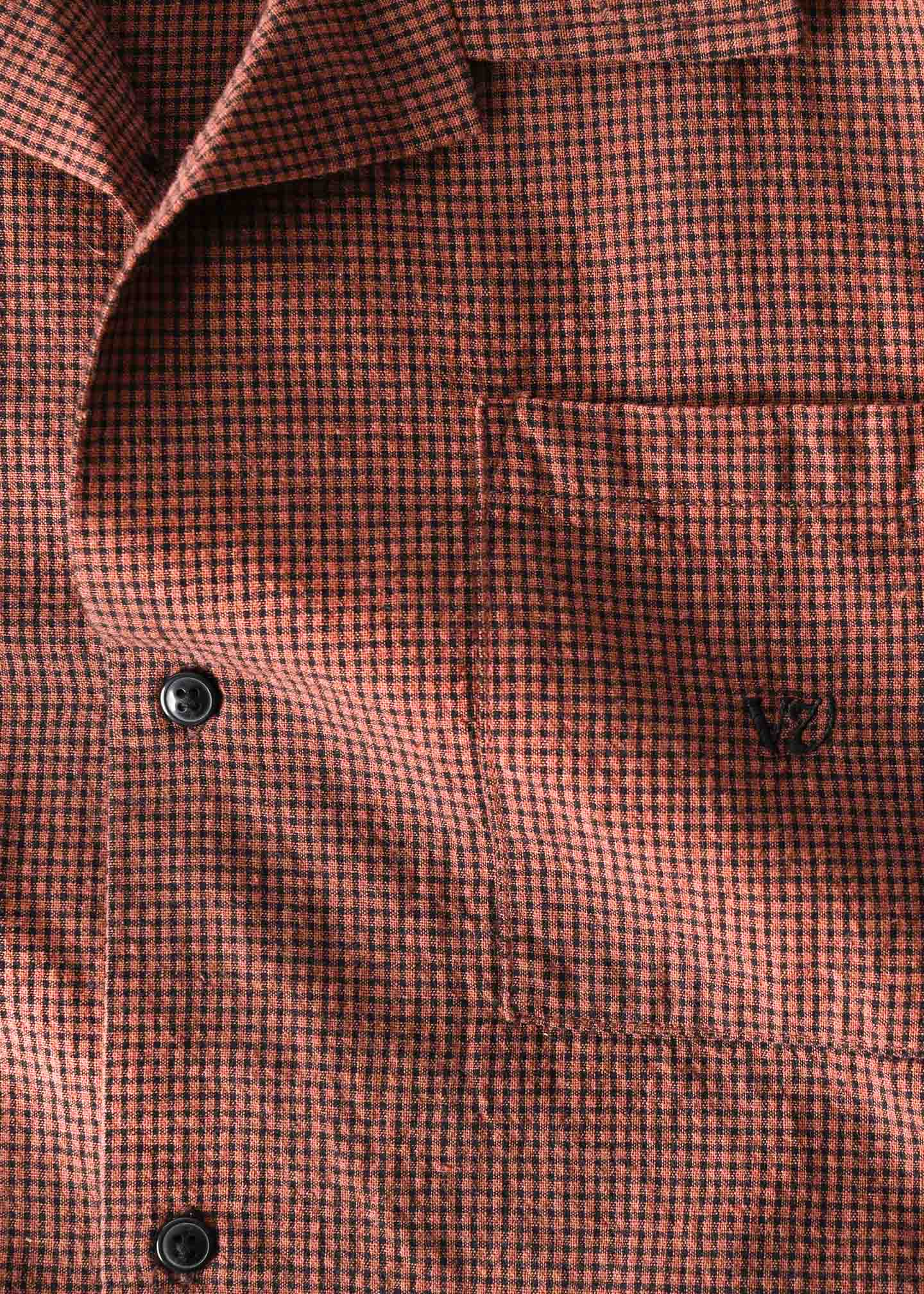 VV CHECK SS SHIRT : BROWN