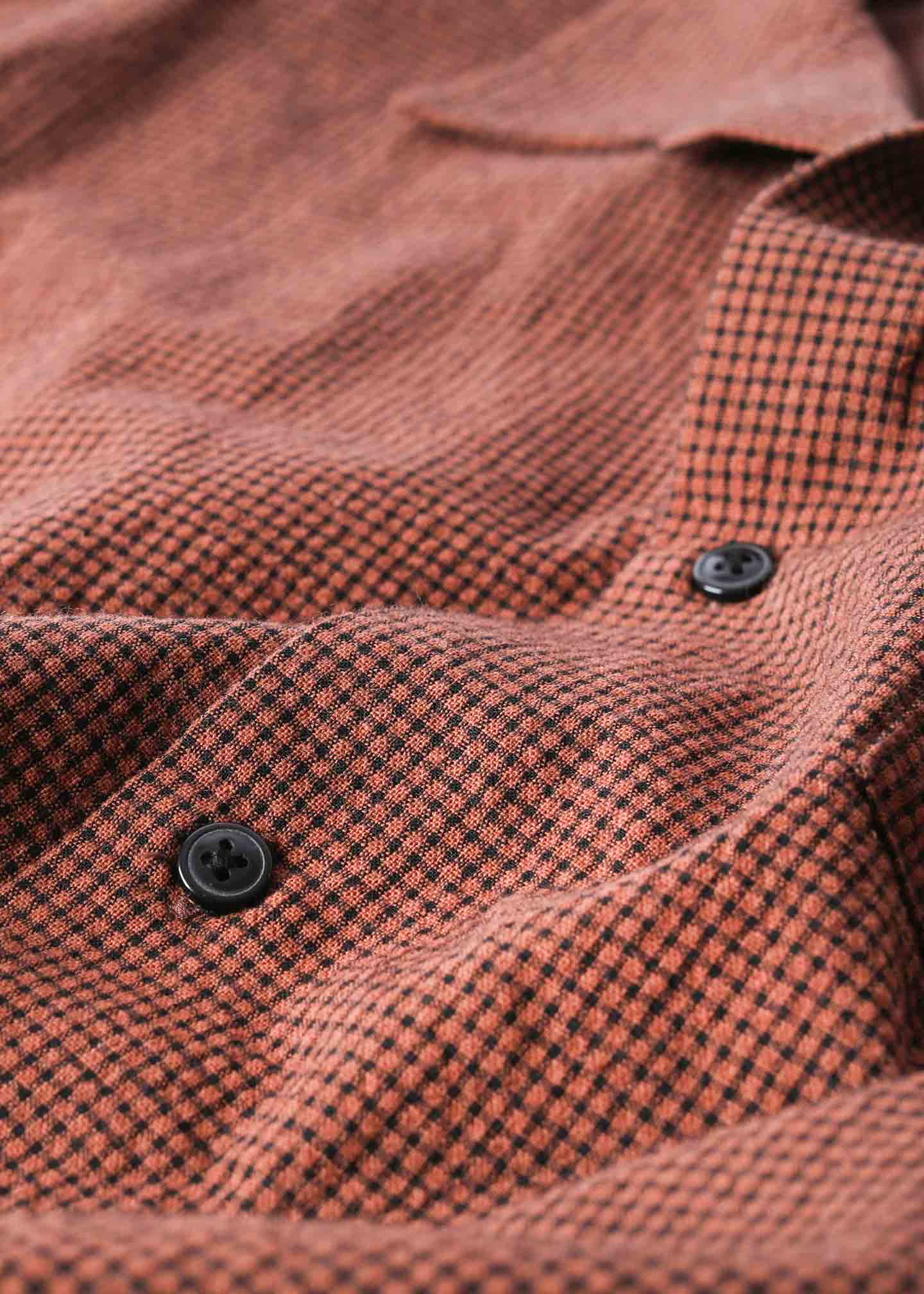 VV CHECK SS SHIRT : BROWN