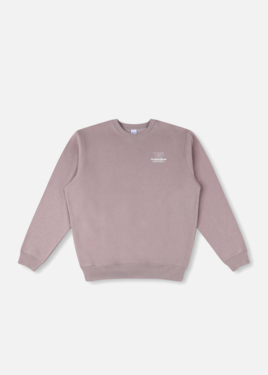 VV SPIRAL CREW : PALE PLUM