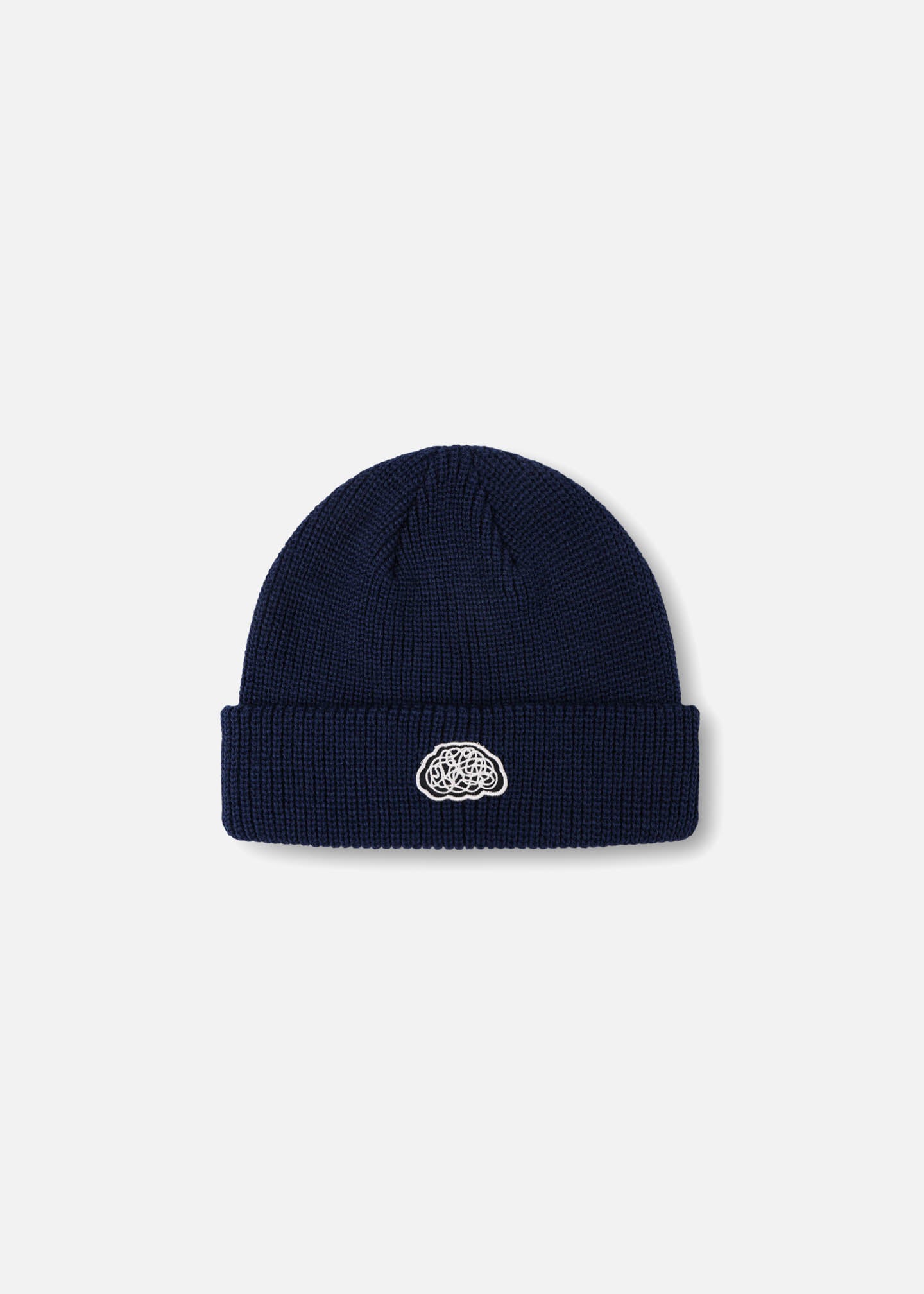BRAIN PATCH BEANIE : DARK BLUE