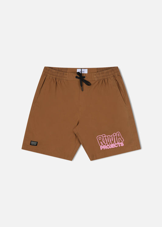 BLOWN DAILY RIDE SHORT : BROWN PINK