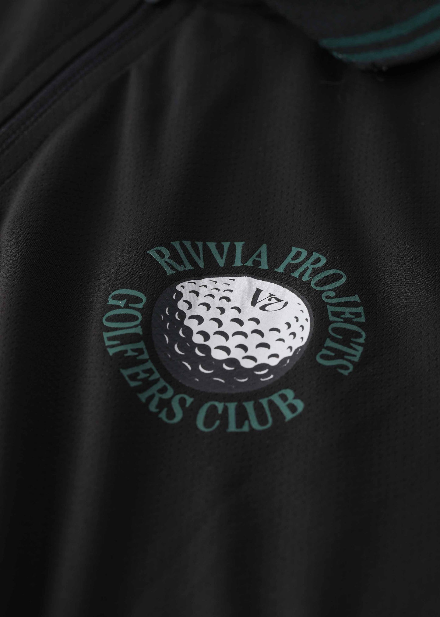 GOLFERS CLUB POLO : BLACK GREEN