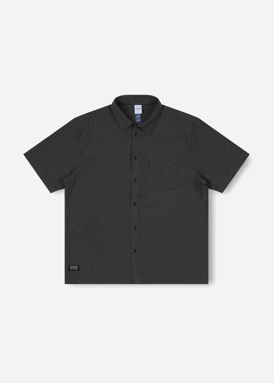 VV CHECK SS SHIRT  : BLACK GREY