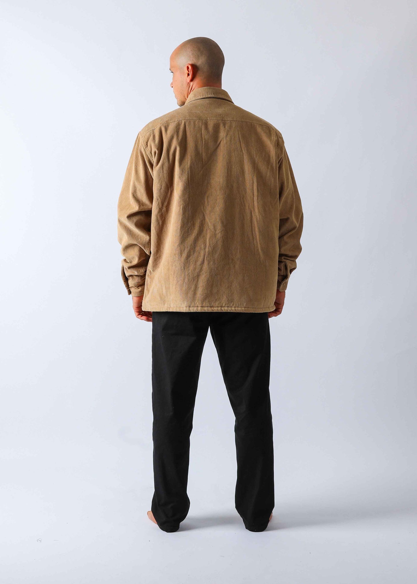 OFF TRACK QUILTED LS SHIRT : BROWN