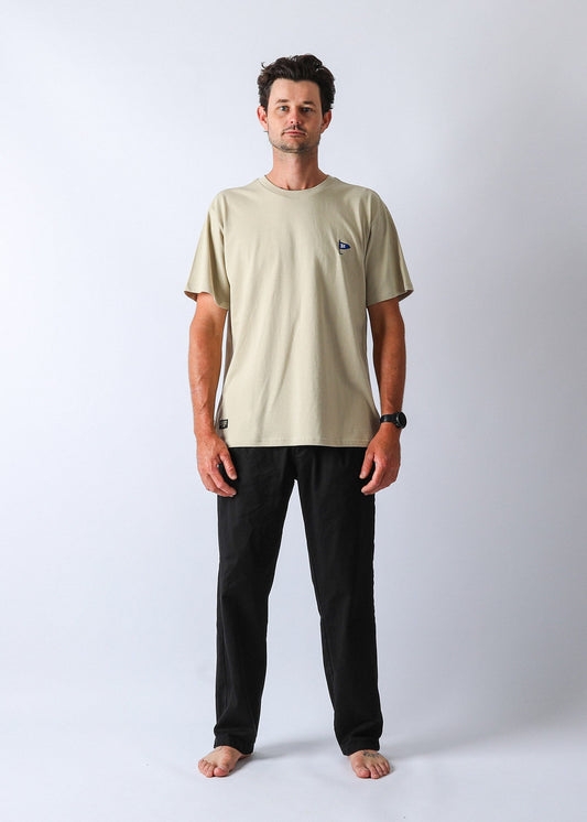 FLAG T-SHIRT : BEIGE