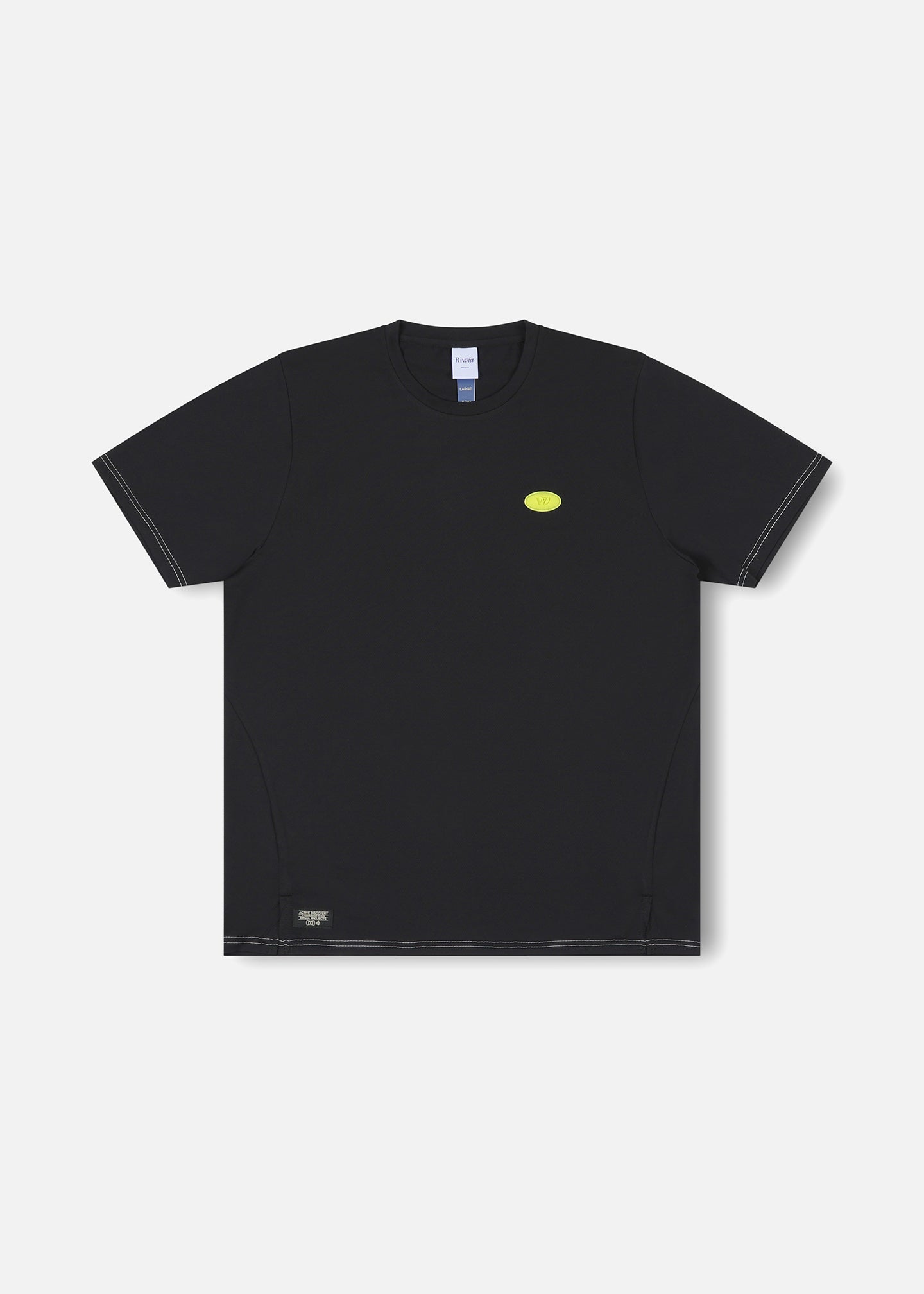 VV DOME SPORTS T-SHIRT : BLACK WHITE