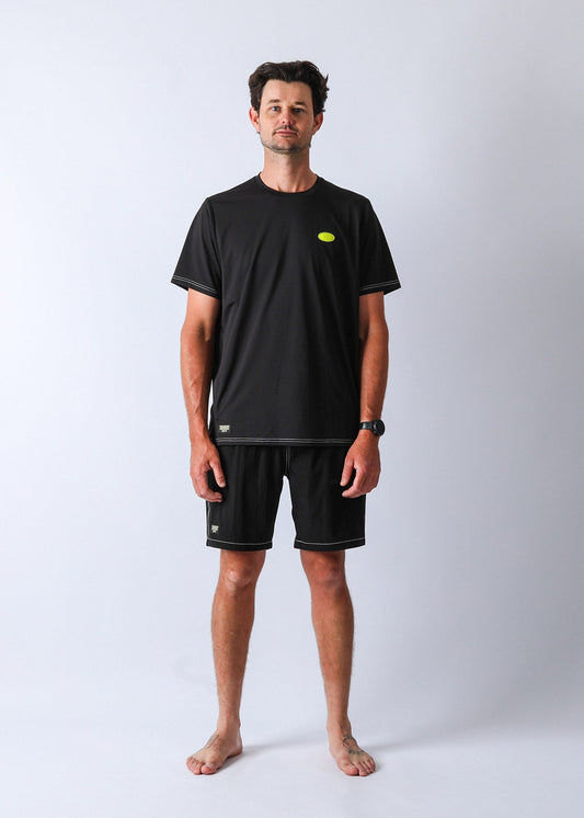 VV DOME SPORTS T-SHIRT : BLACK WHITE