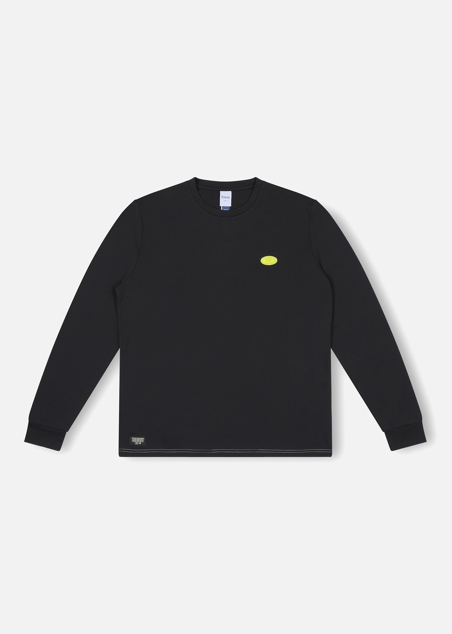 VV DOME LS SPORTS T-SHIRT : BLACK WHITE