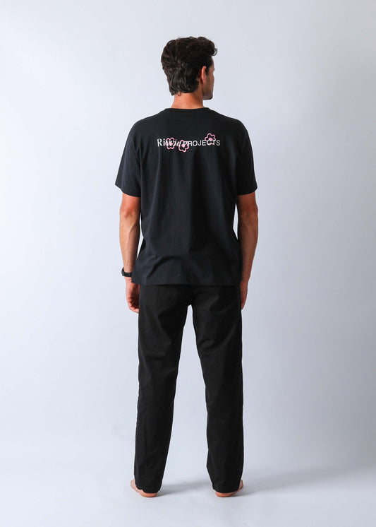 BOUQUET T-SHIRT : BLACK