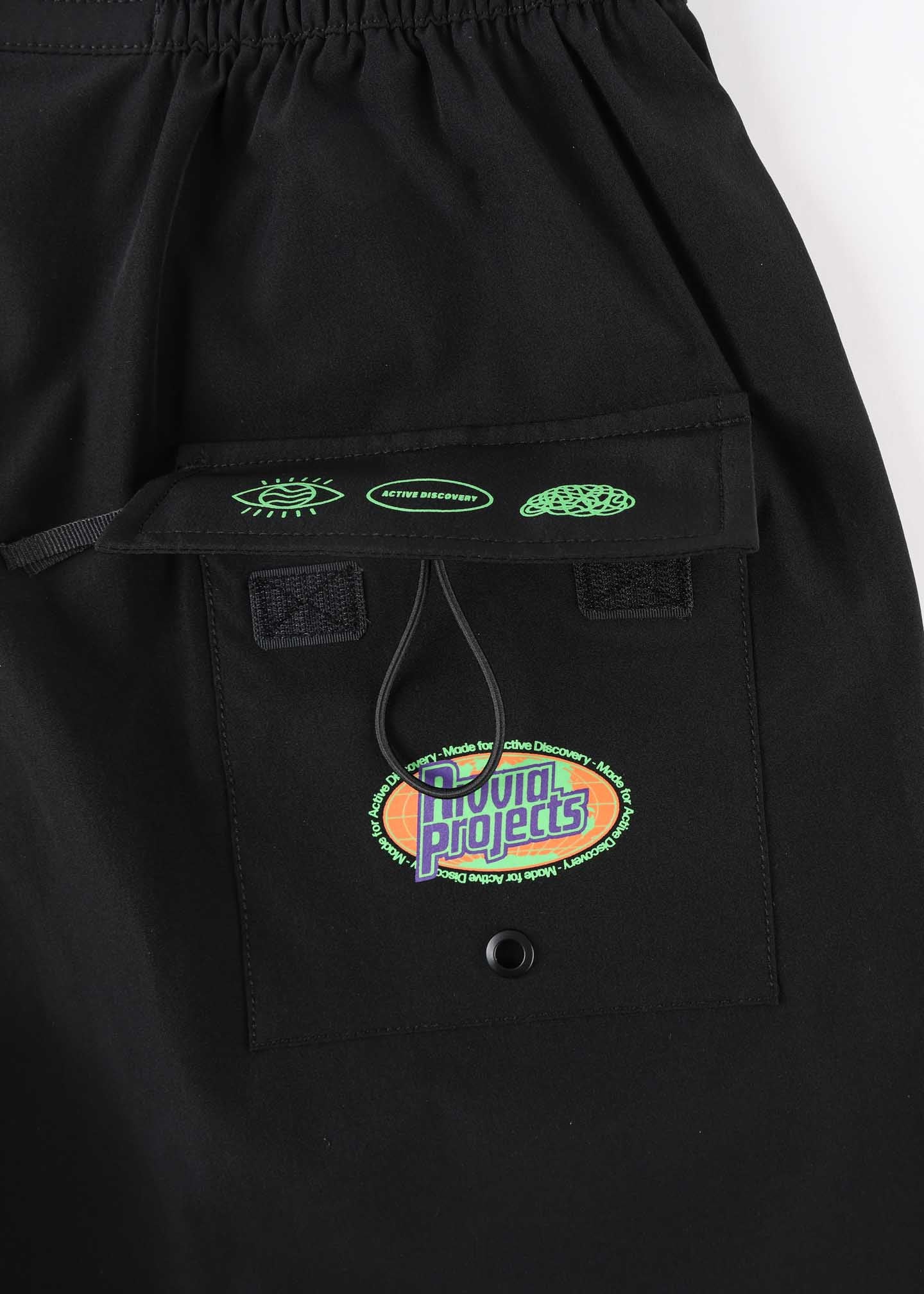 DAILY RIDE GLOBAL DISCOVERY SHORT  : BLACK