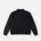 SOCIAL MEMBER 1/4 ZIP CREW  : BLACK