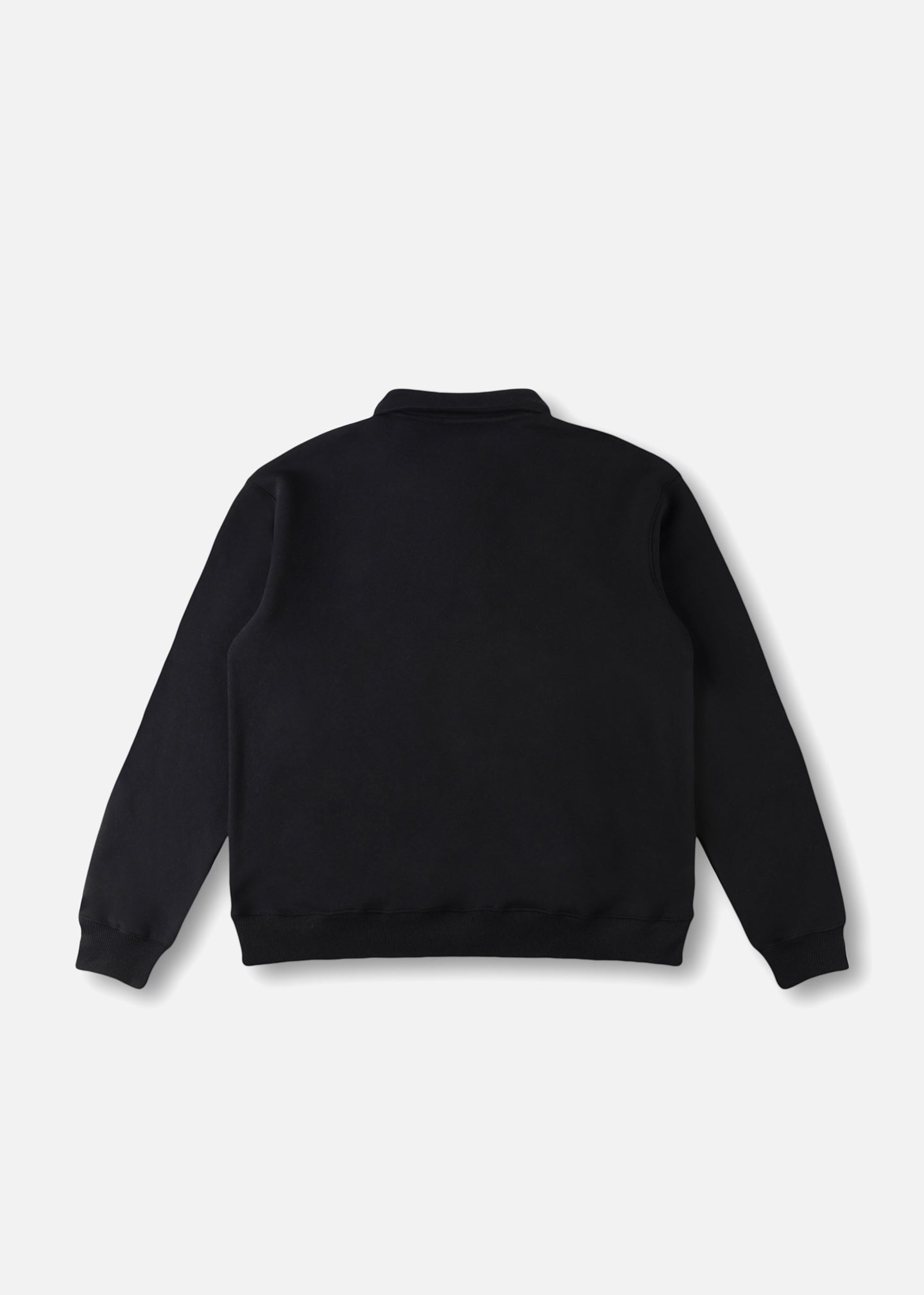 SOCIAL MEMBER 1/4 ZIP CREW  : BLACK