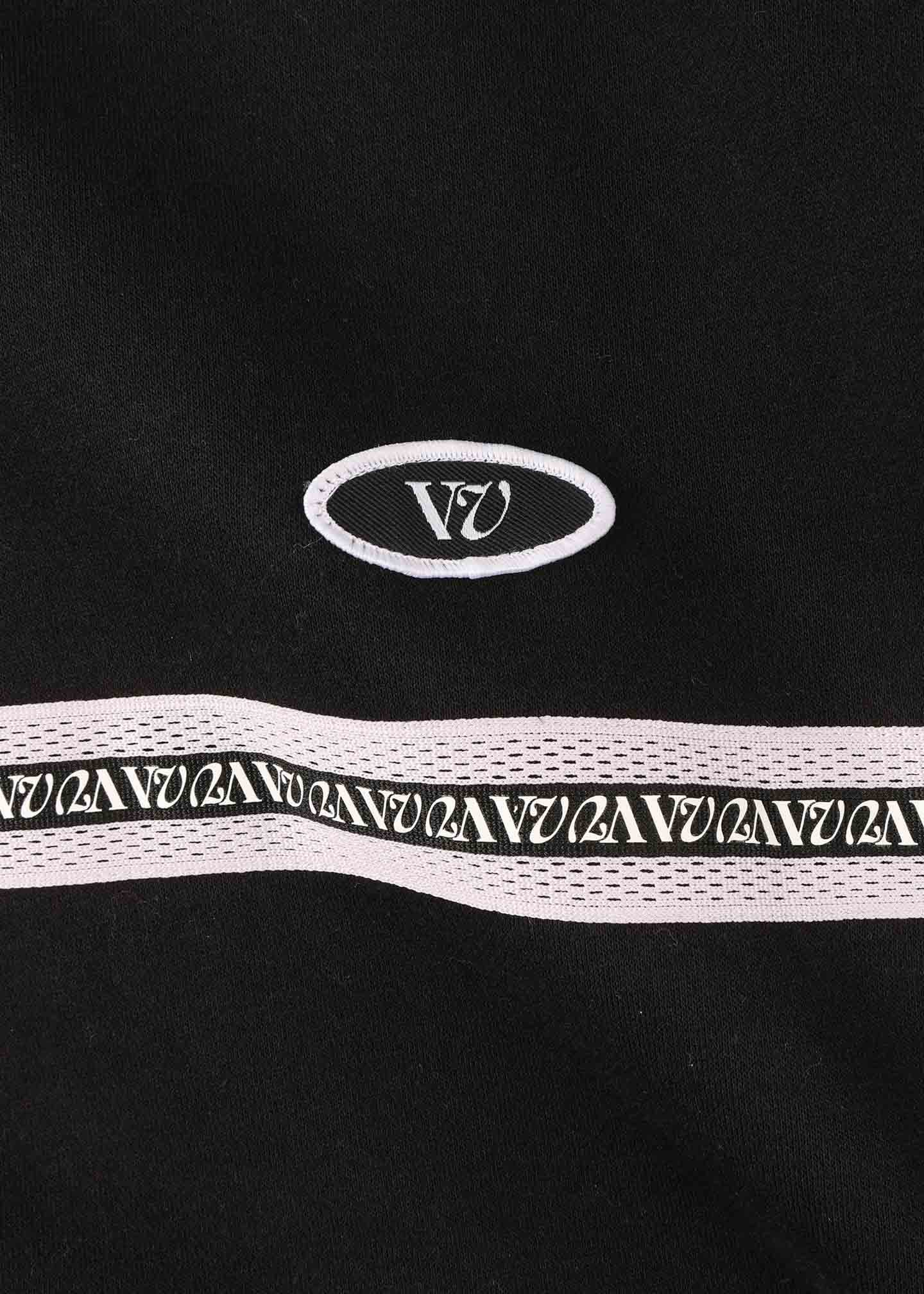 SOCIAL MEMBER 1/4 ZIP CREW  : BLACK