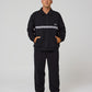 SOCIAL MEMBER 1/4 ZIP CREW  : BLACK