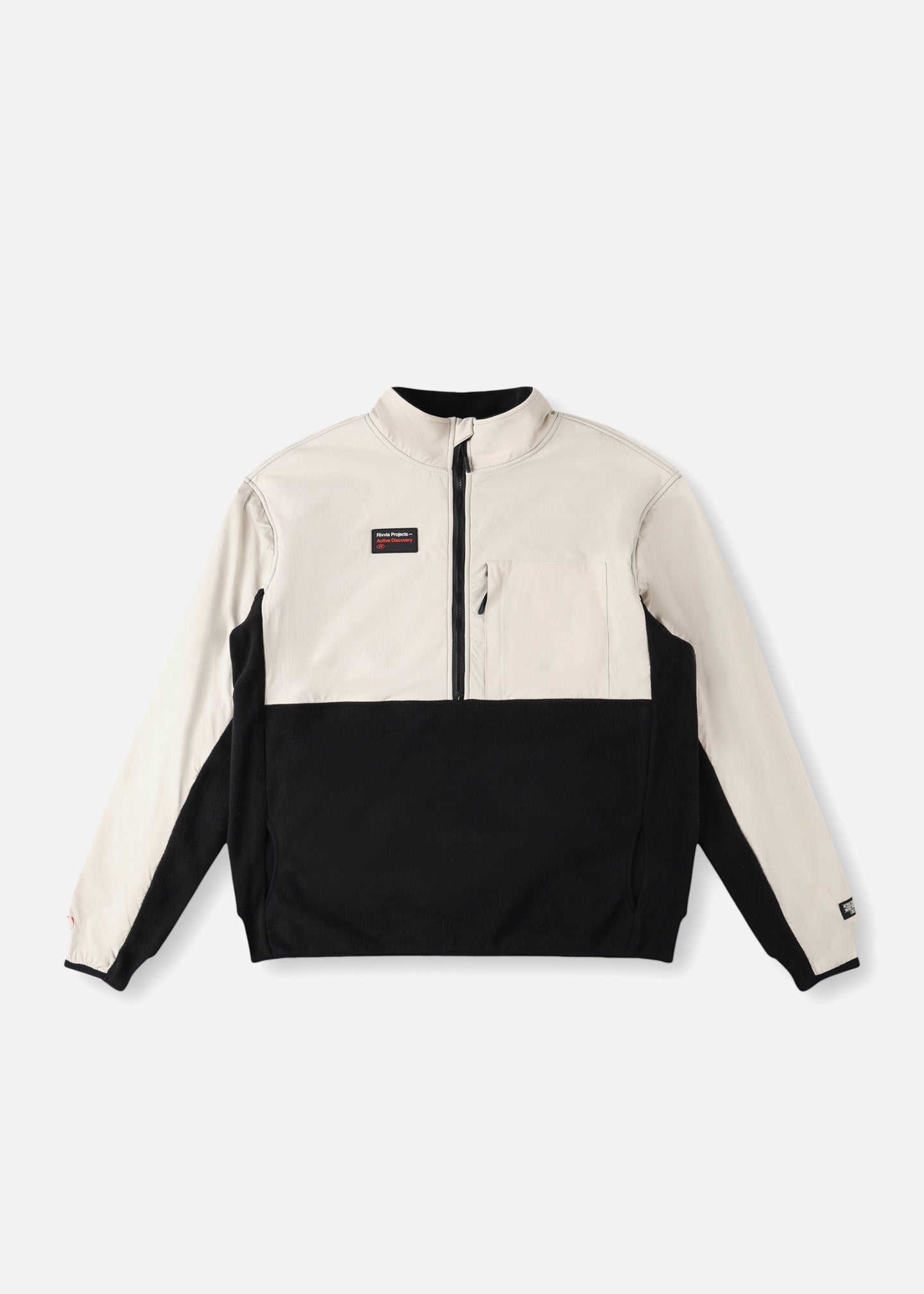 BLUR 1/2 ZIP POLAR FLEECE : BLACK BONE