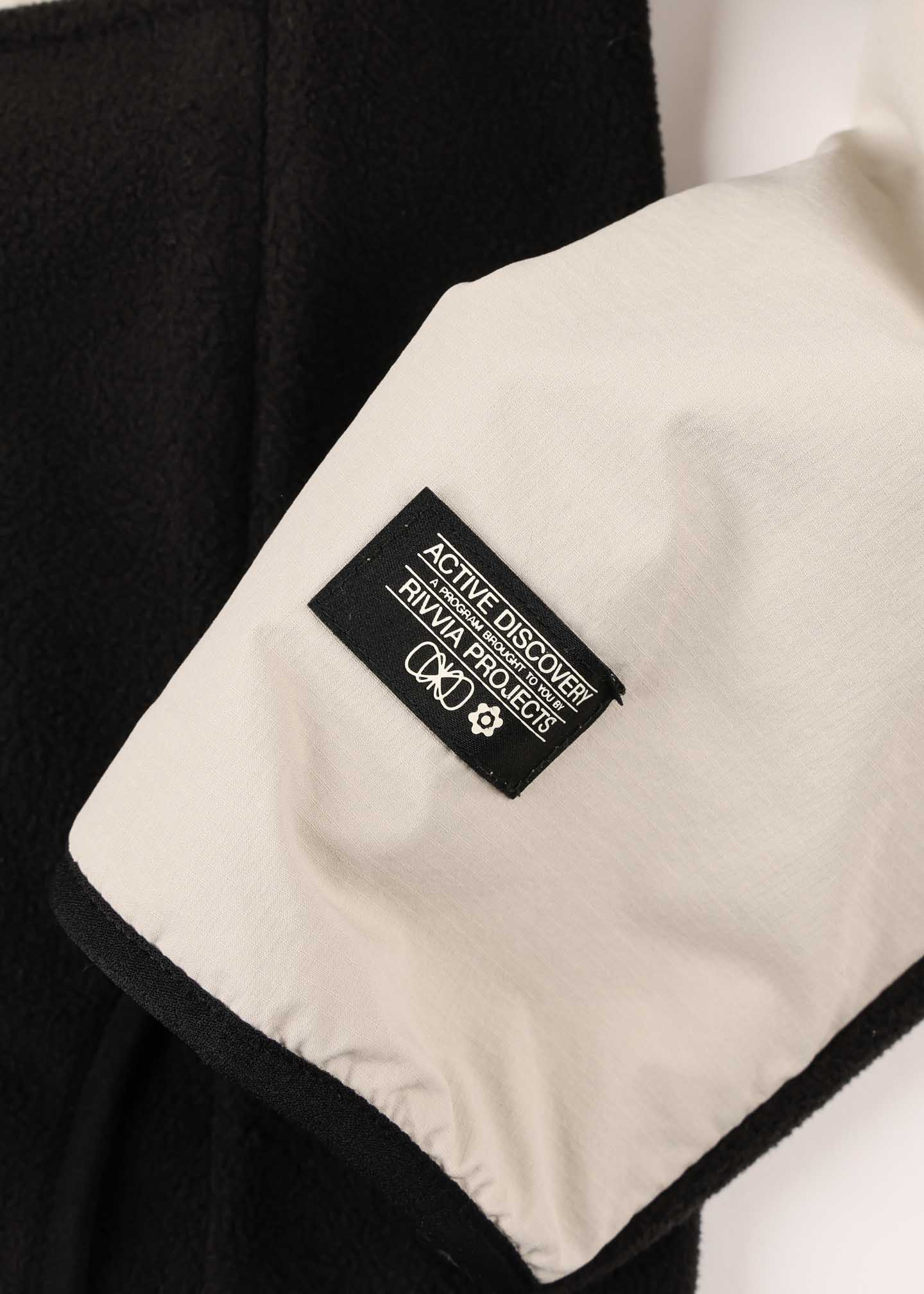 BLUR 1/2 ZIP POLAR FLEECE : BLACK BONE