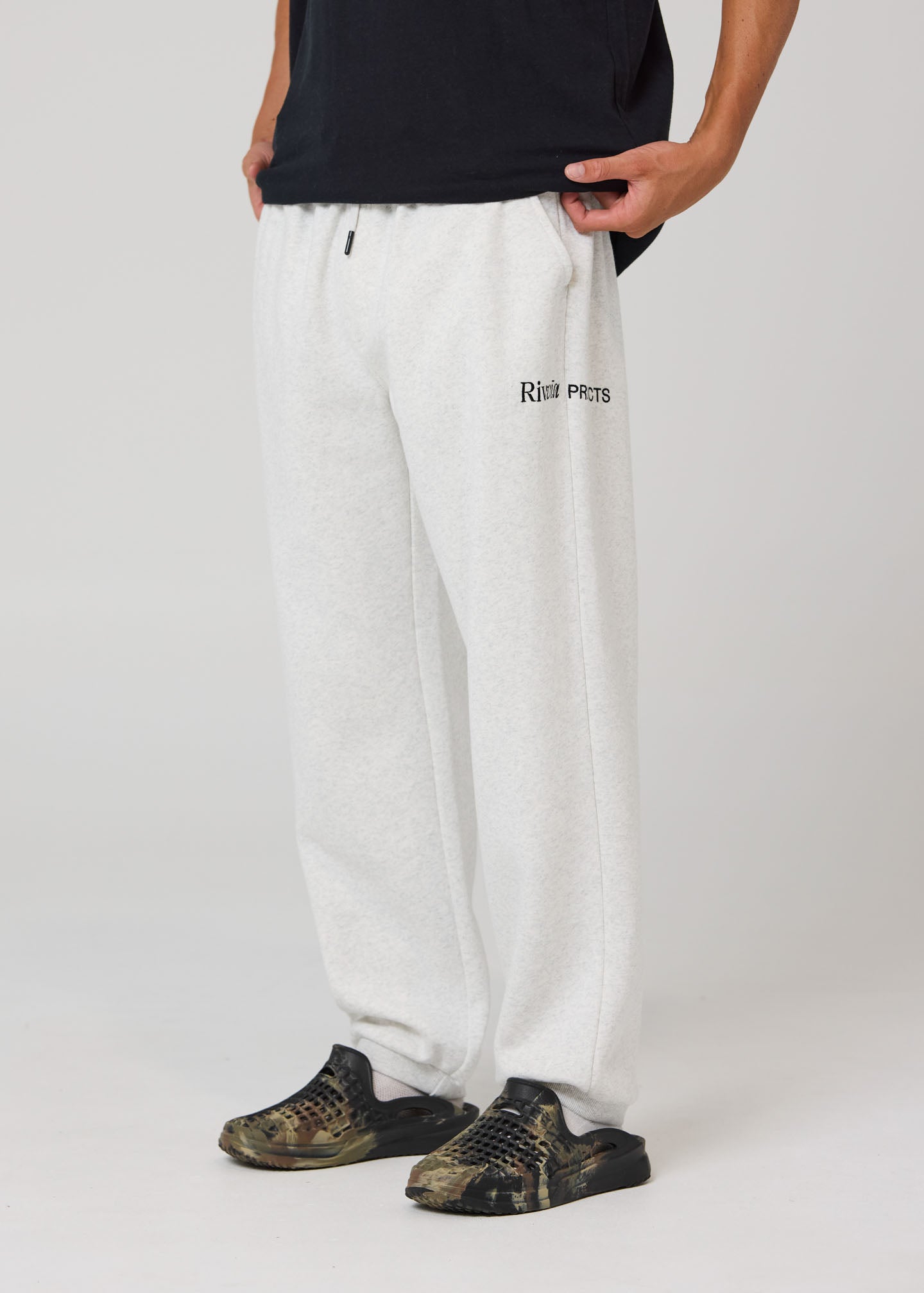 RP FLEECE PANT : GREY MARLE