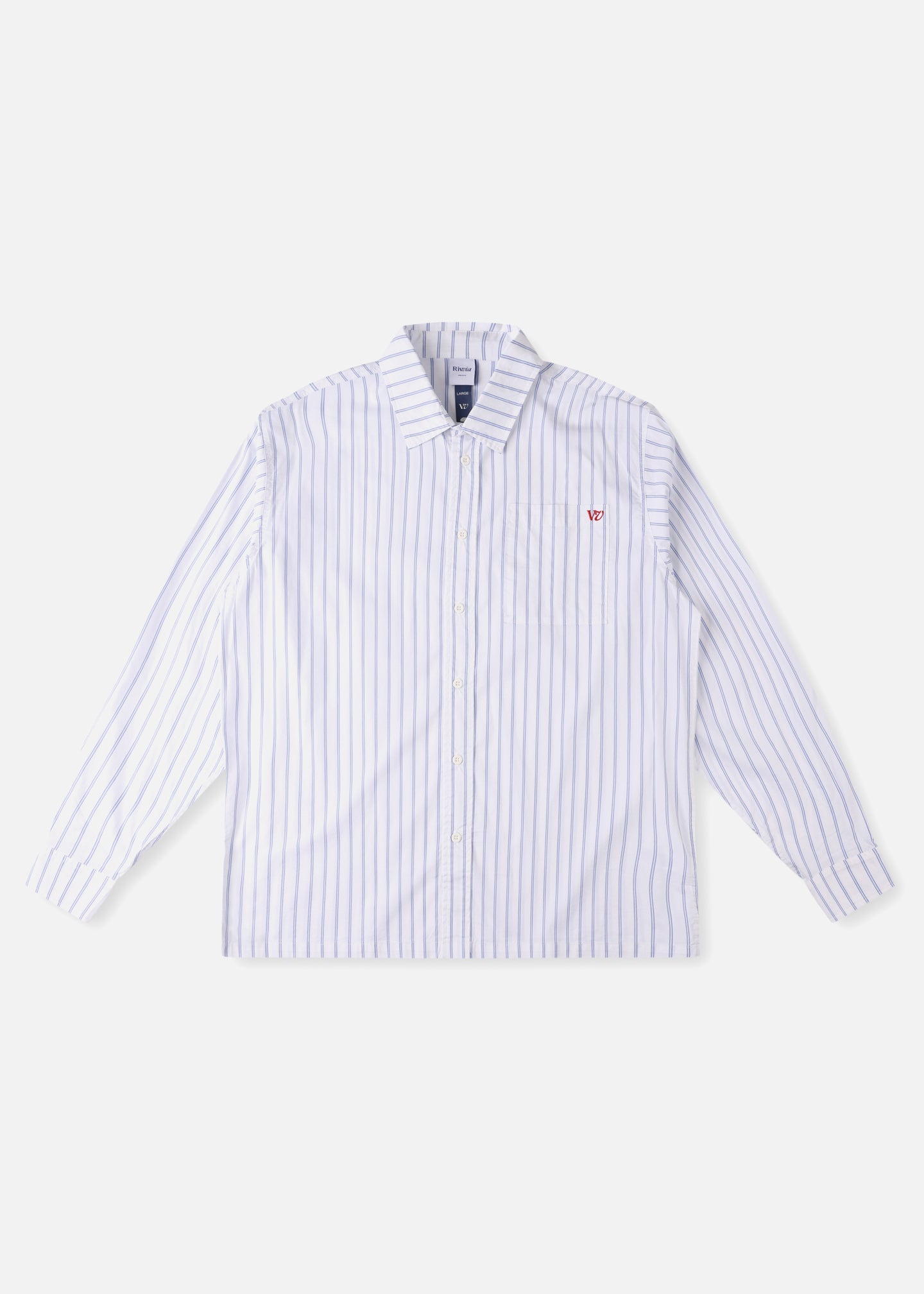 PROJECTS STRIPE LS SHIRT : WHITE BLUE