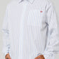 PROJECTS STRIPE LS SHIRT : WHITE BLUE