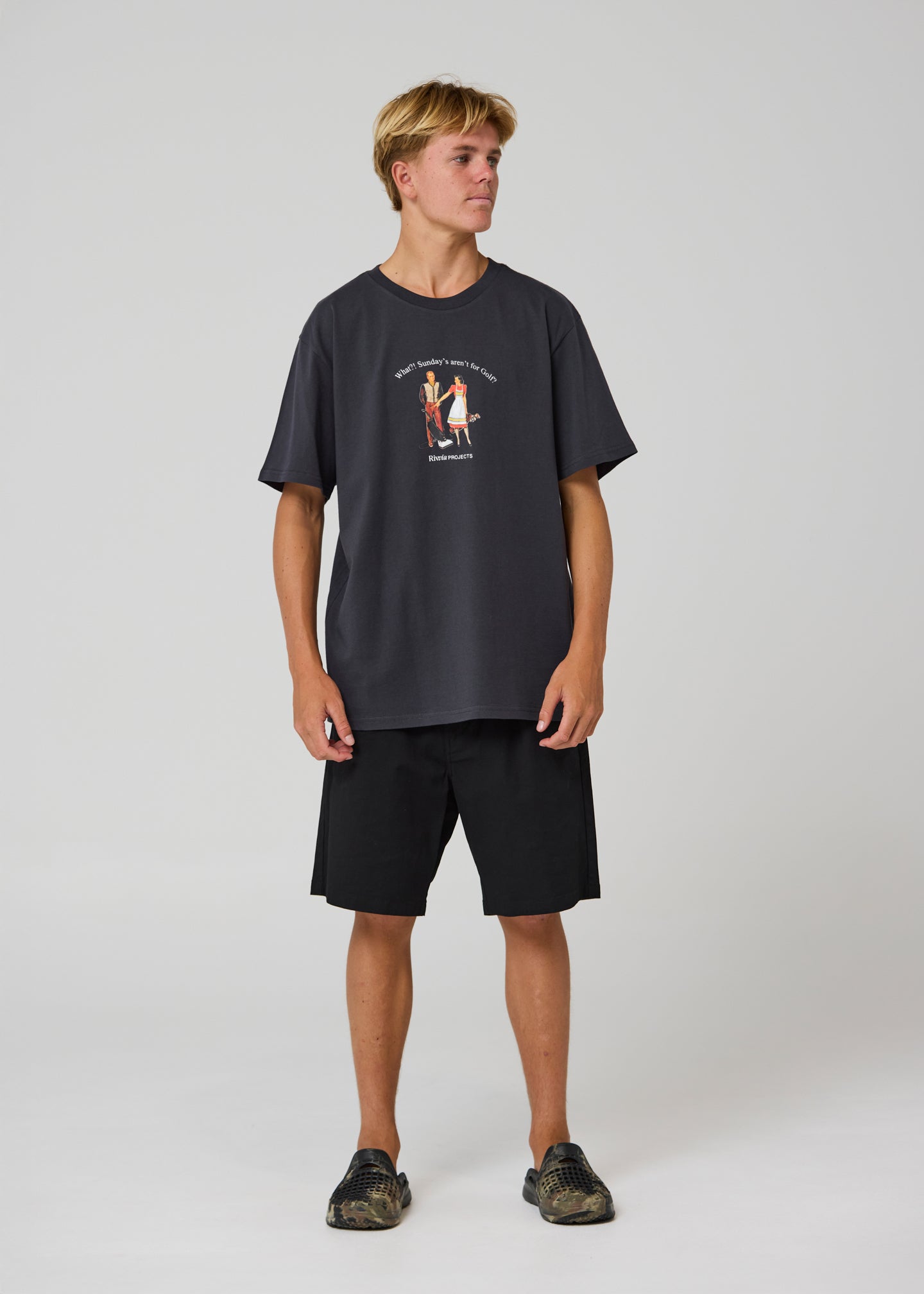 SUNDAY RITUAL T-SHIRT : PIGMENT BLACK