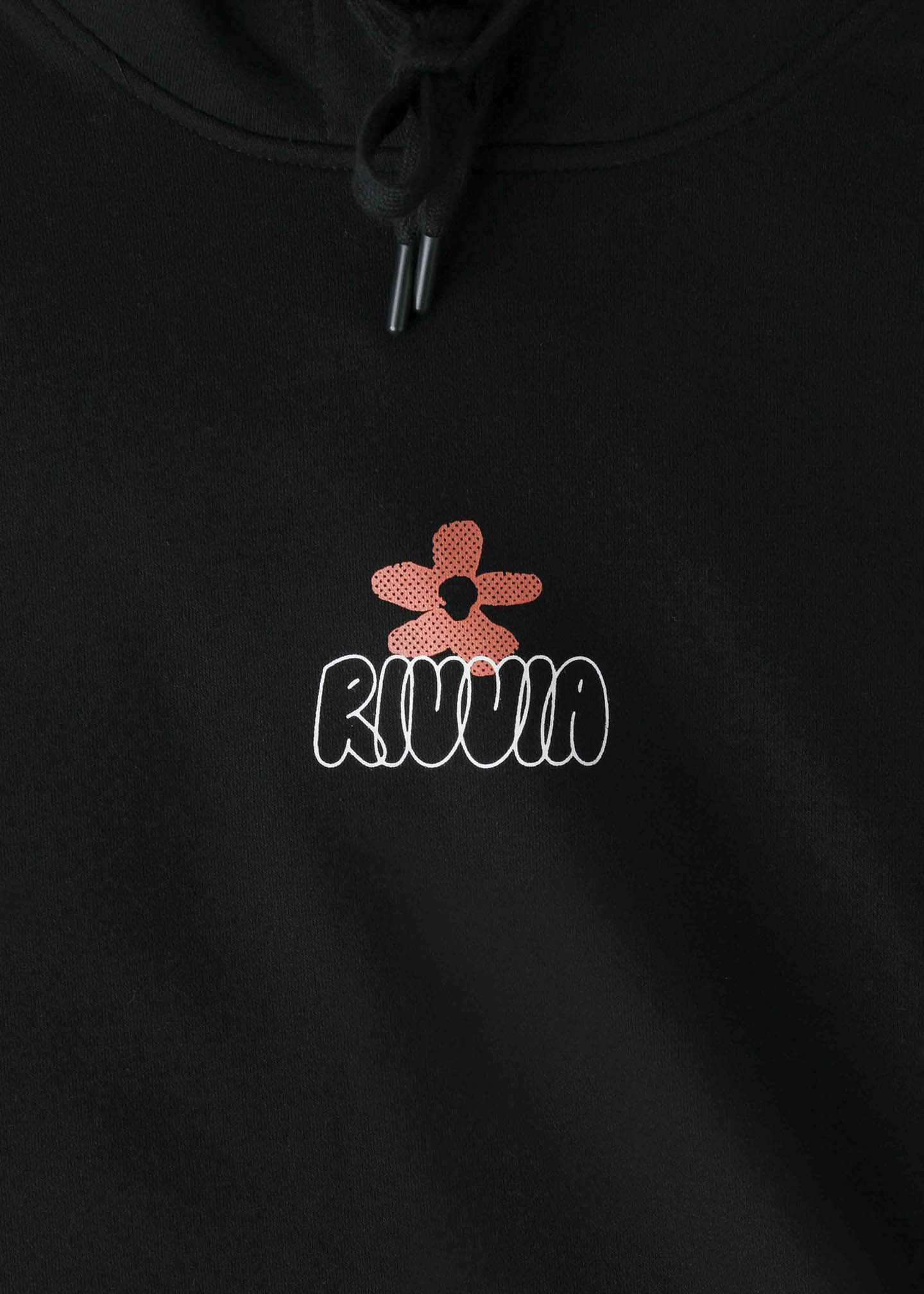 FLOWER MAP HOOD : BLACK