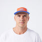 RP MOTION RUNNING CAP : WHITE BLUE RED