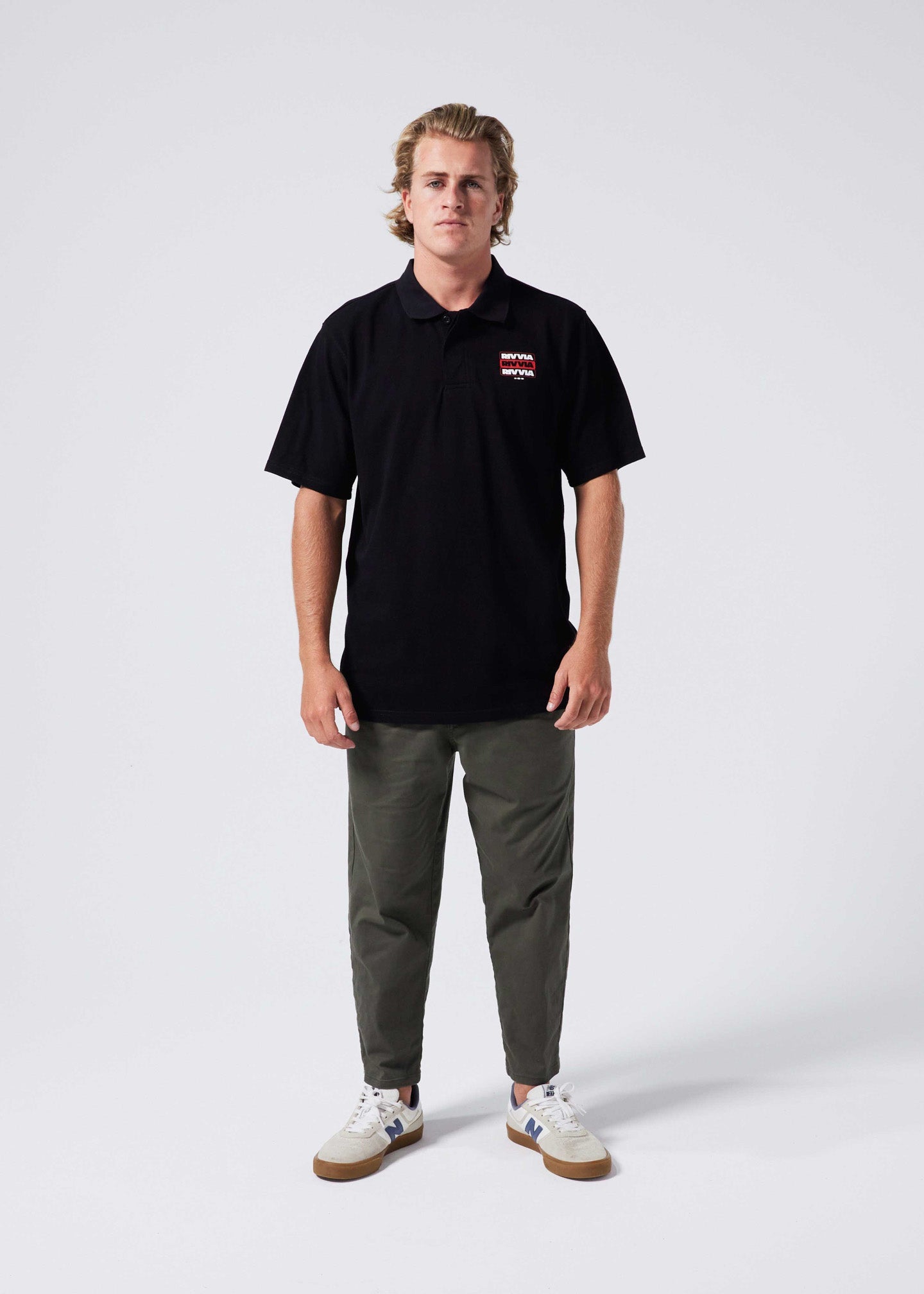 STACKED POLO : BLACK