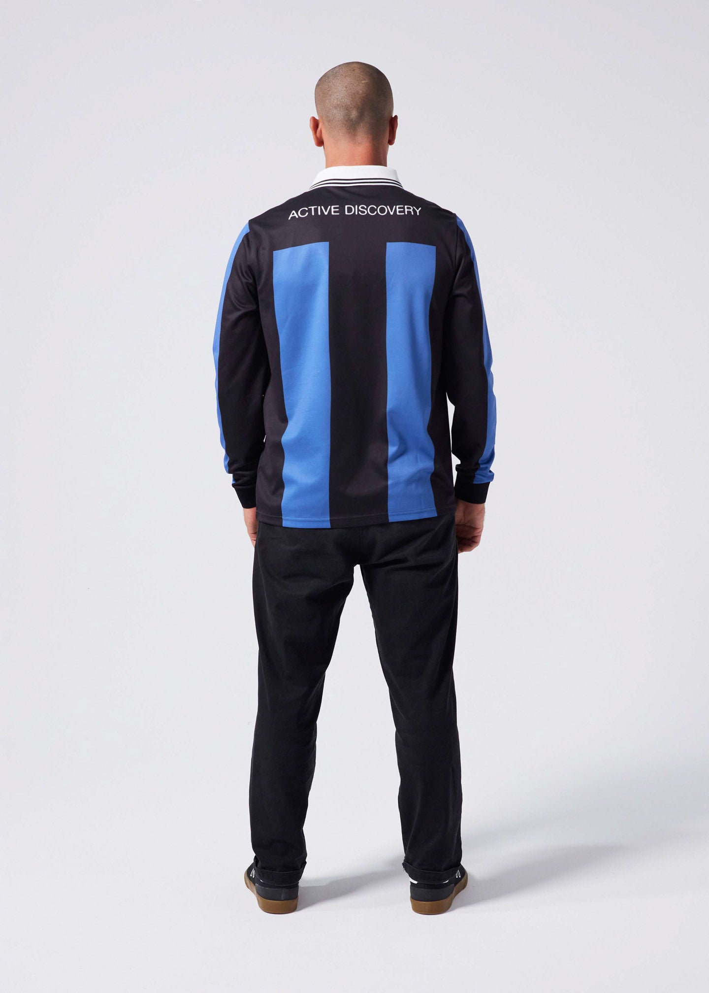 TEAM VV RPL LS POLO : BLACK/BLUE