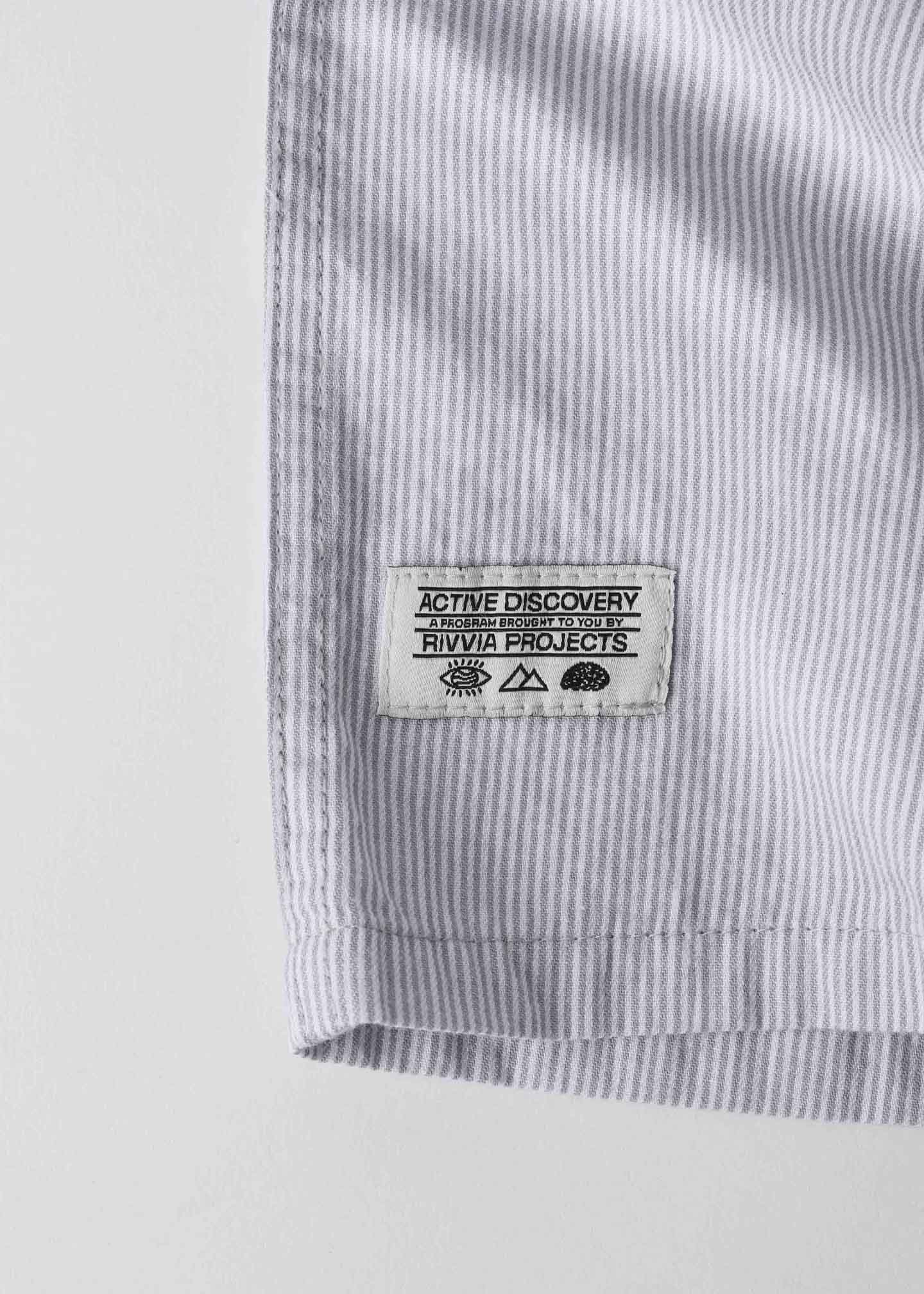 VV STRIPE SS SHIRT : GREY WHITE