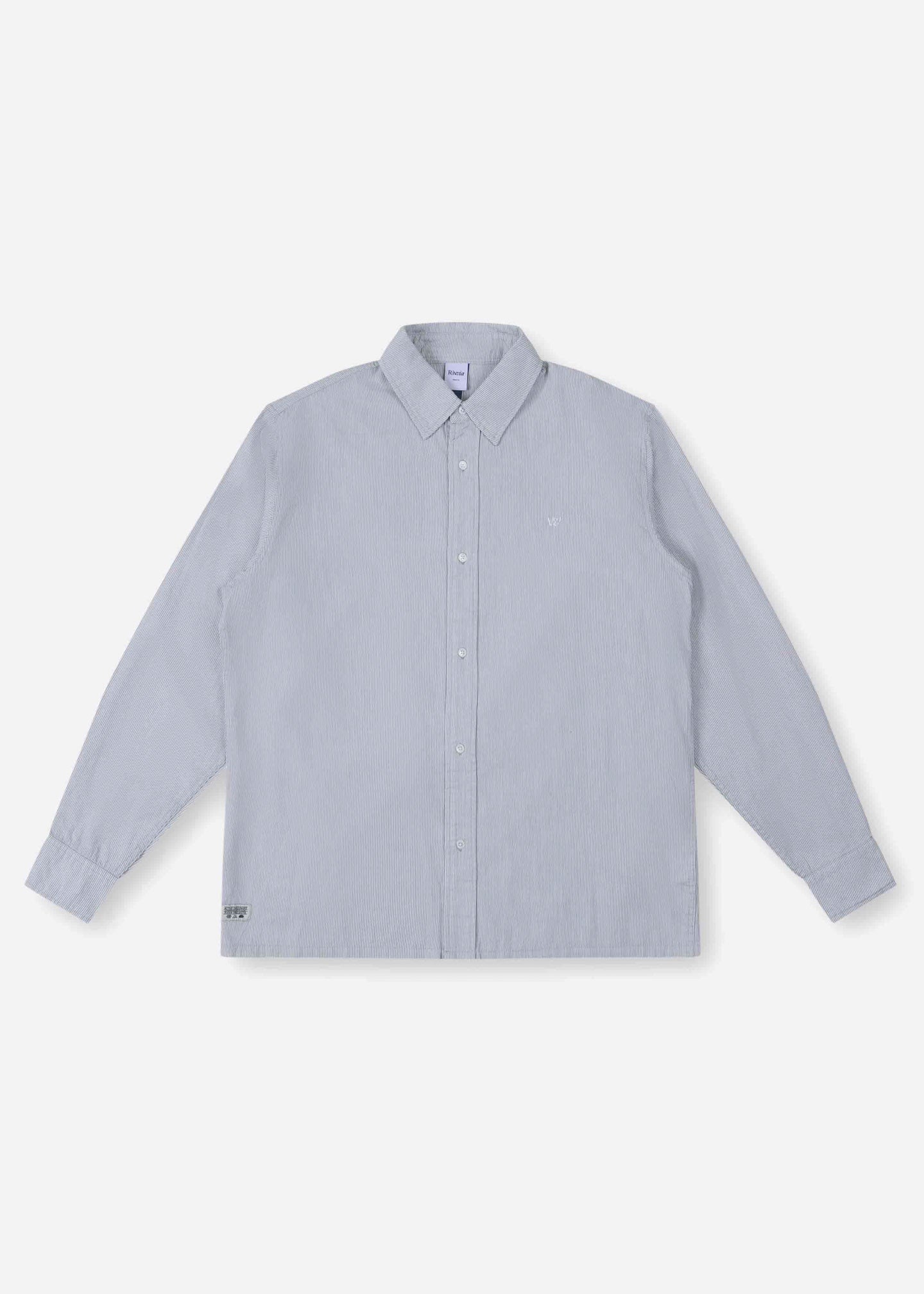 VV STRIPE LS SHIRT : GREY WHITE