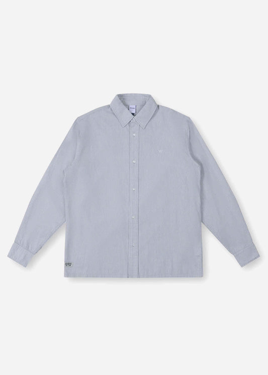 VV STRIPE LS SHIRT : GREY WHITE