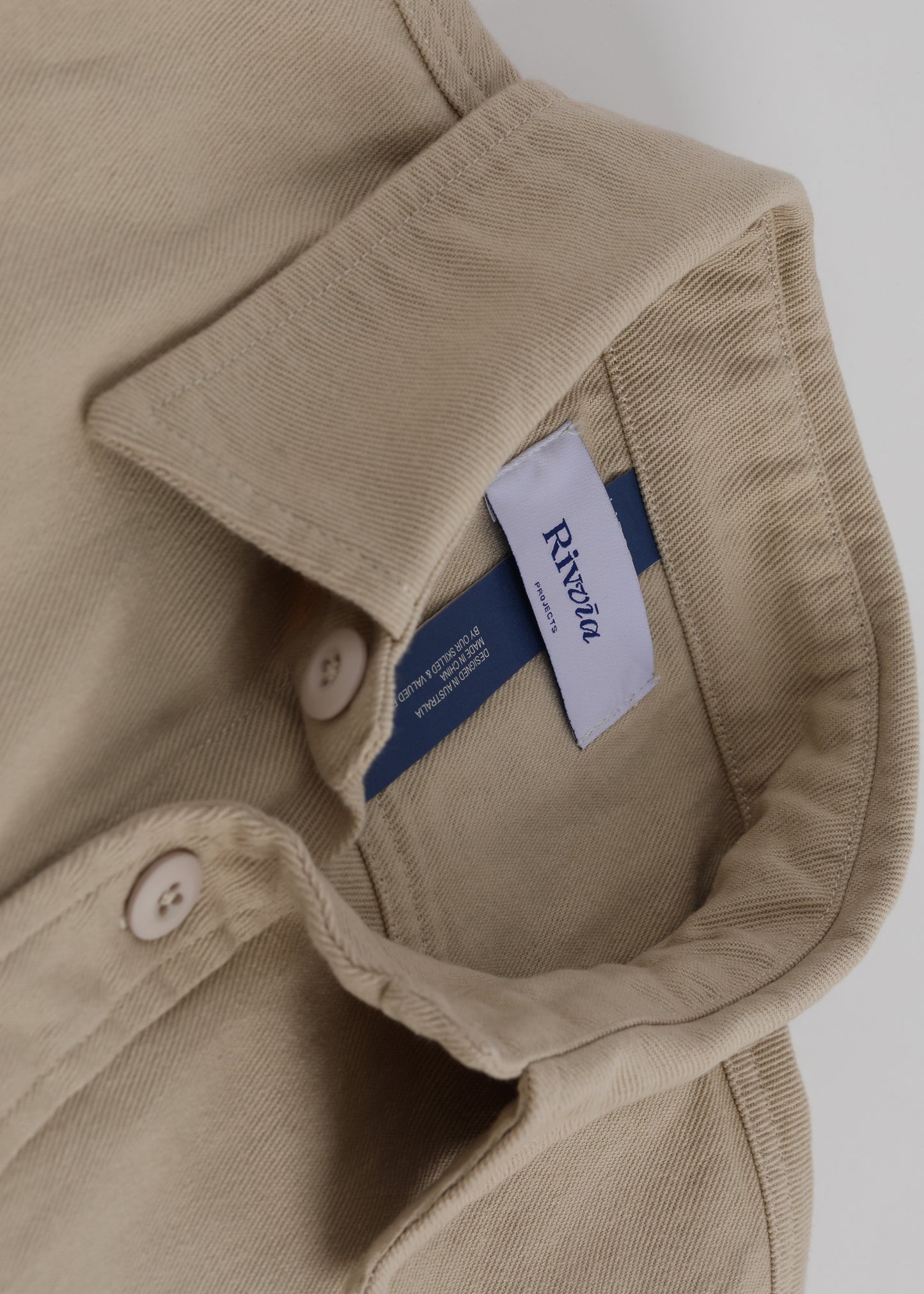 OFF TRACK LS SHIRT : PARCHMENT