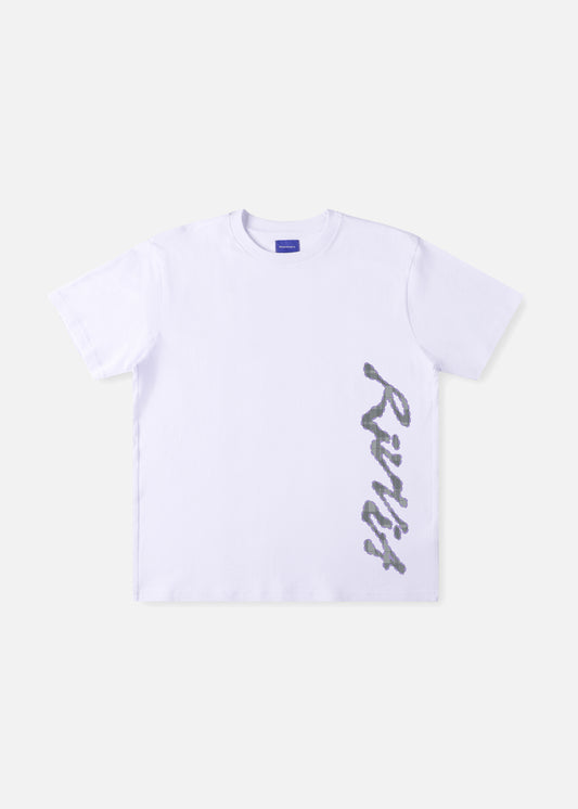 GRAF CHECK T-SHIRT : WHITE