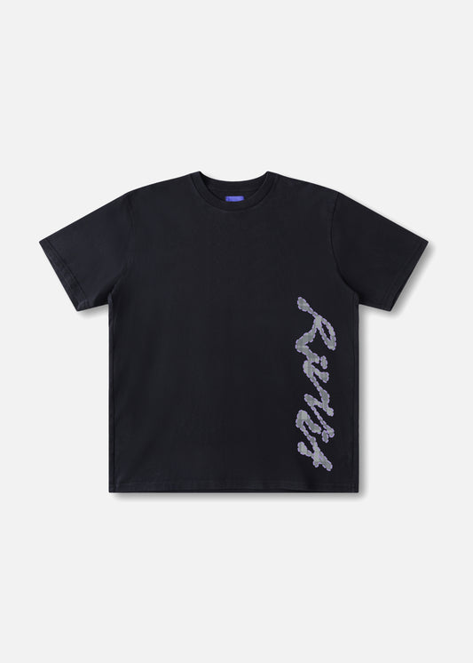 GRAF CHECK T-SHIRT : BLACK