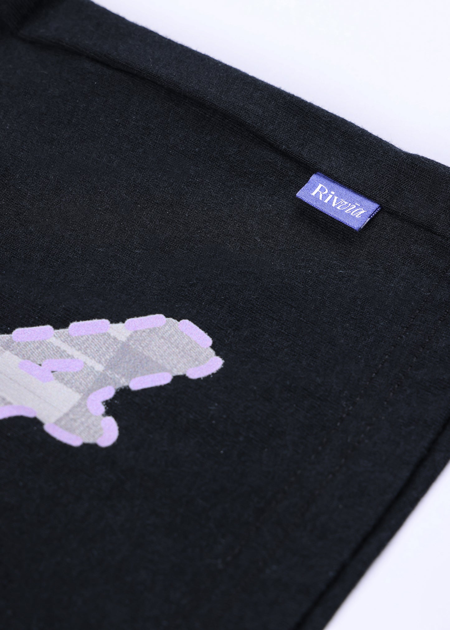 GRAF CHECK T-SHIRT : BLACK
