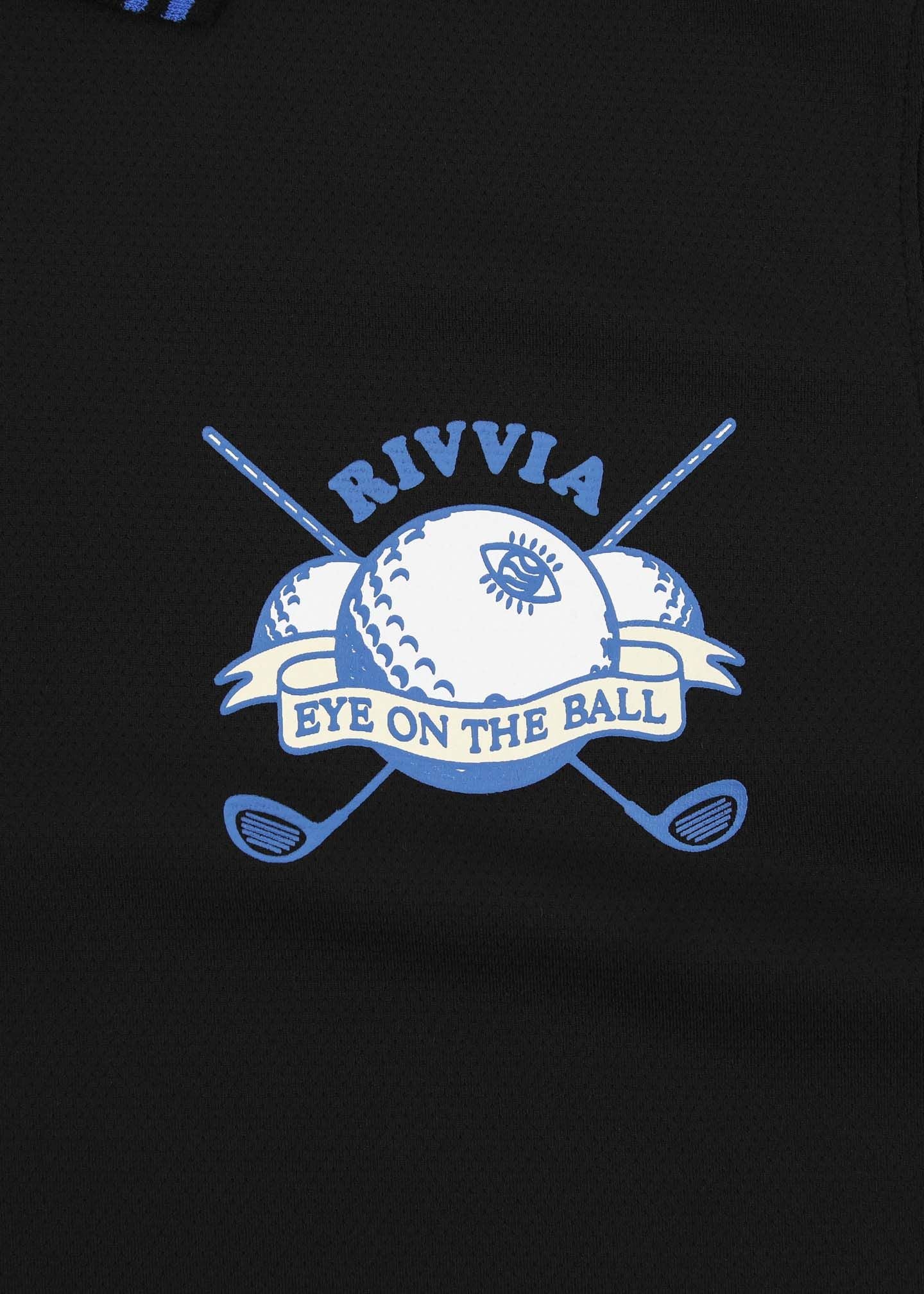 EYE ON THE BALL SS POLO : BLACK