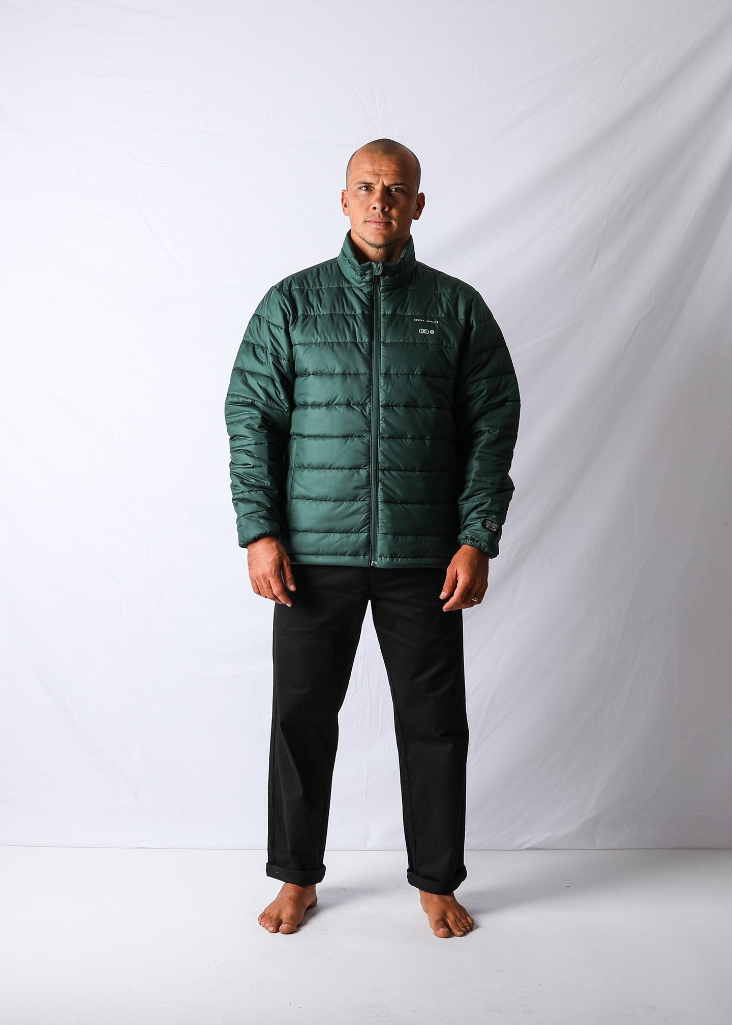 TIME ZONE PUFFER JACKET : ARMY