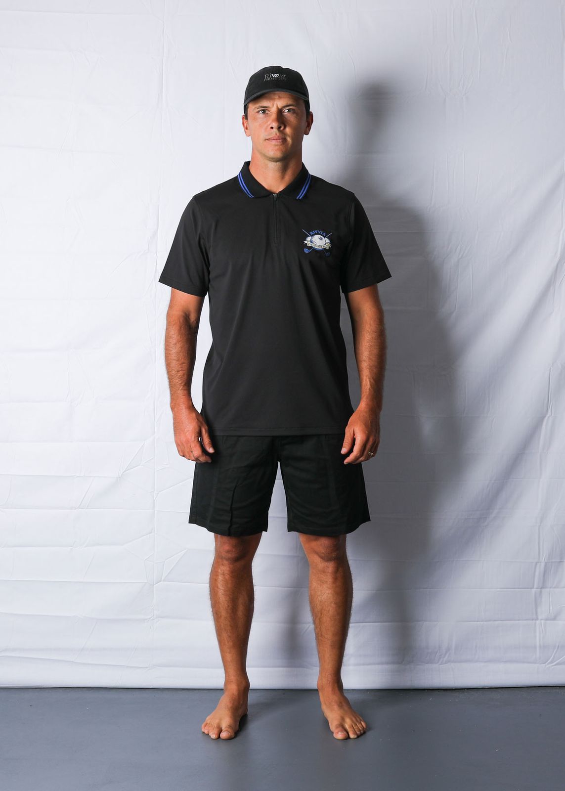 EYE ON THE BALL SS POLO : BLACK – Rivvia Projects